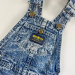 Load image into Gallery viewer, Vintage OshKosh B&#39;gosh Acid Wash Overalls 3T USA
