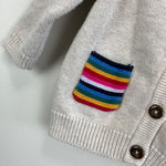 Load image into Gallery viewer, Hanna Andersson Rainbow Knitcraft Cardigan 70 cm 6-12 Months
