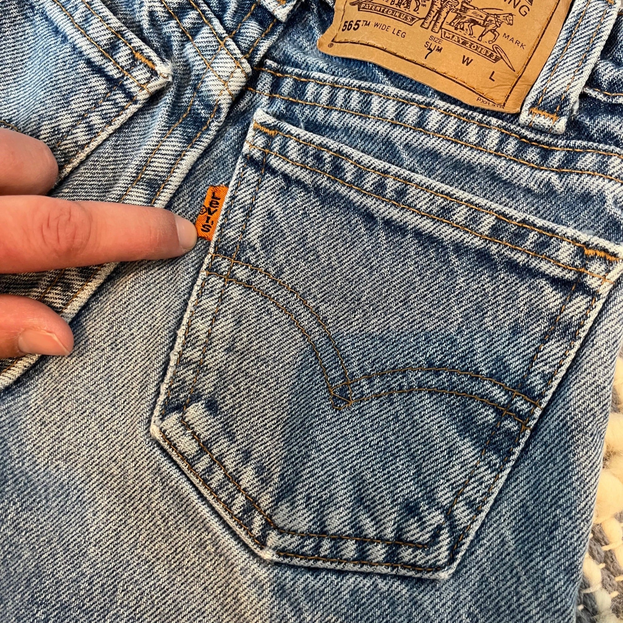 Vintage Levi's 565 Orange Tab jeans 7