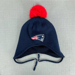 Load image into Gallery viewer, New England Patriots Football Navy Blue Pom Hat Toddler
