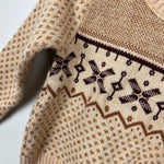 Load image into Gallery viewer, Vintage Unisex Kids Tan Sweater 3T
