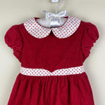 Load image into Gallery viewer, Bella Bliss Girls Red Corduroy Dress 24 Months
