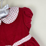 Load image into Gallery viewer, Bella Bliss Girls Red Corduroy Dress 24 Months
