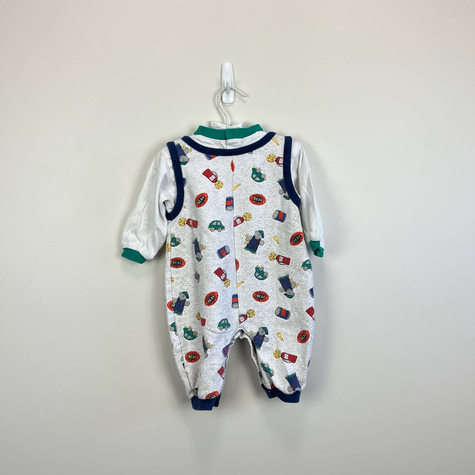 Vintage OshKosh B'gosh Teddy Bear Coverall 6-9 Months