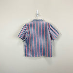 Load image into Gallery viewer, Vintage Guess Blue &amp; Red Striped Button Up Shirt 6 USA
