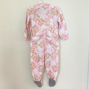 Vintage Carter's Pink Teddy Bear PJs 18-24 Months