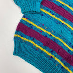 Load image into Gallery viewer, Vintage Kids Striped Pom Pom Sweater
