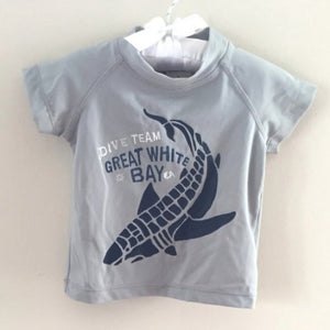 Baby Gap Gray Shark Rashguard 6-12 Months NWT