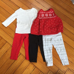 Load image into Gallery viewer, Carter’s 5 Piece Holiday Set 12 Months
