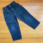 Load image into Gallery viewer, Vintage Levi&#39;s Black Denim Cinched Waist Jeans 4T
