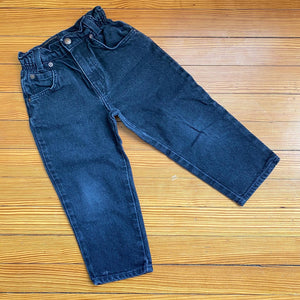 Vintage Levi's Black Denim Cinched Waist Jeans 4T