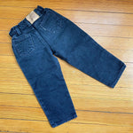 Load image into Gallery viewer, Vintage Levi&#39;s Black Denim Cinched Waist Jeans 4T
