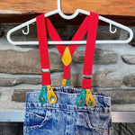 Load image into Gallery viewer, Vintage Levi&#39;s Acid Wash Suspender Jeans 24 Months USA
