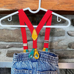 Load image into Gallery viewer, Vintage Levi&#39;s Acid Wash Suspender Jeans 24 Months USA
