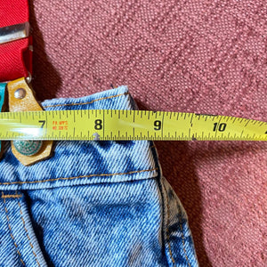 Vintage Levi's Acid Wash Suspender Jeans 24 Months USA