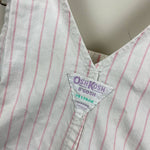 Load image into Gallery viewer, Vintage OshKosh B&#39;gosh Pink Striped Shortalls 7/8 USA

