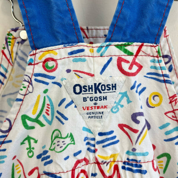 High quality NWT Vintage OshKosh B'Gosh Baby Beach Shortall Bib Set 6-9 Months