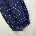 Load image into Gallery viewer, Vintage My Michelle Navy Blue Polka Dot Jumpsuit 6 USA
