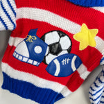 Load image into Gallery viewer, Vintage Small Stars 90s Sports Sweater 12 Months
