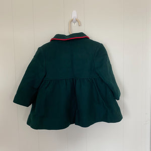 Vintage Kute Kiddies Festive Green Dress Coat 2T