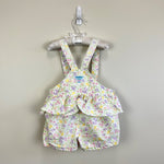 Load image into Gallery viewer, Vintage OshKosh B'gosh Fruit Ruffle Shortalls 2T USA
