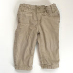 Load image into Gallery viewer, Baby Gap Jersey Lined Pull On Khaki Pants 6-12 Months
