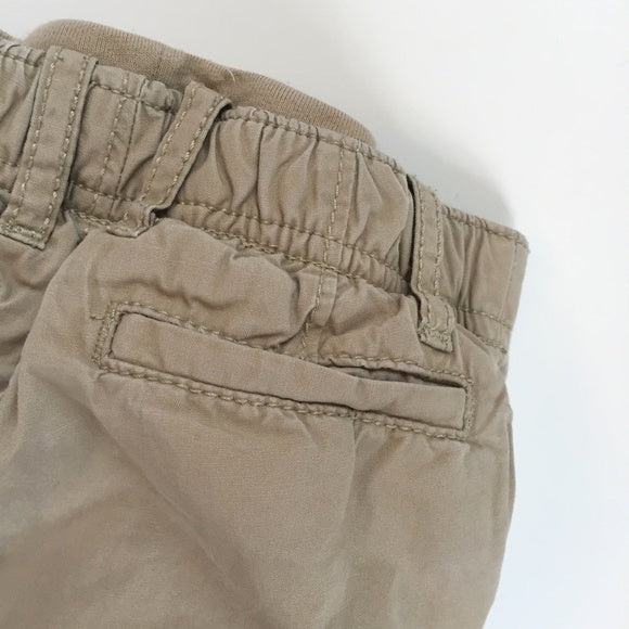 Baby Gap Jersey Lined Pull On Khaki Pants 6-12 Months
