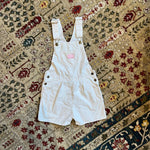 Load image into Gallery viewer, Vintage OshKosh B&#39;gosh Pink Striped Shortalls 7/8 USA
