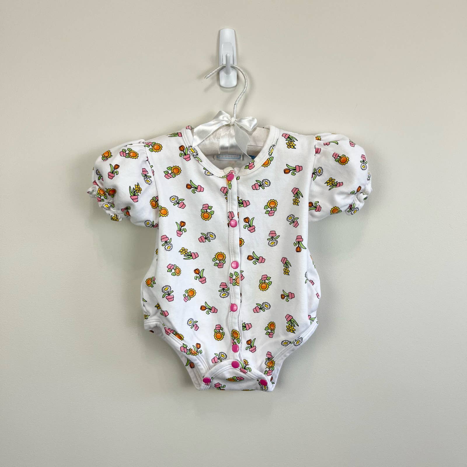 Vintage All Mine Garden Romper 6-9 Months