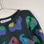 Load image into Gallery viewer, Vintage Zing Black Elephant Sweatshirt 7/8
