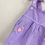 Load image into Gallery viewer, Vintage Rainbow Connection Purple Sun Suit Romper 12 Months
