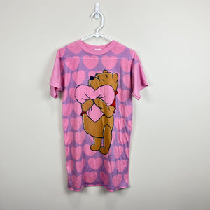 Vintage Winnie the Pooh Pink Heart Nightgown