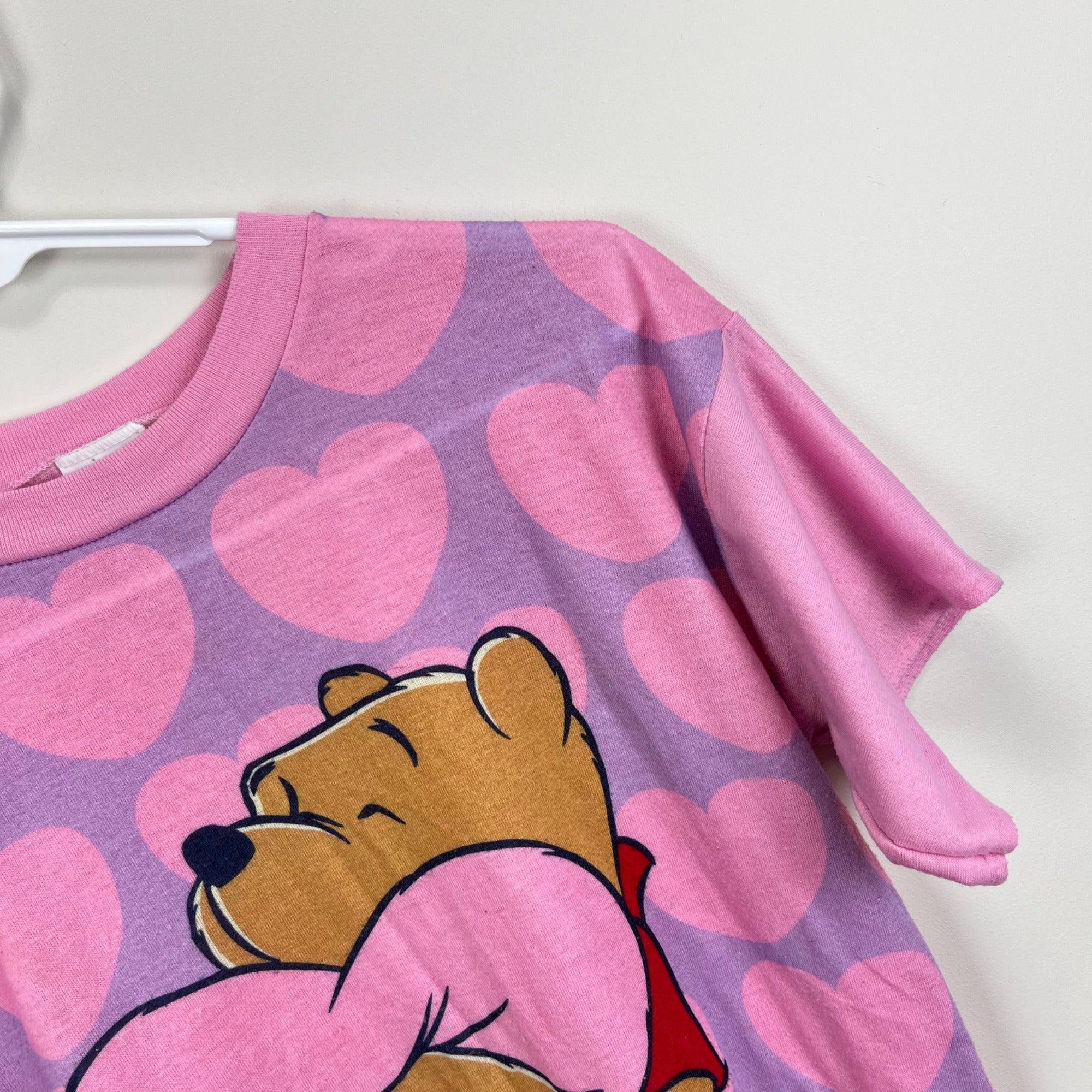 Vintage Winnie the Pooh Pink Heart Nightgown