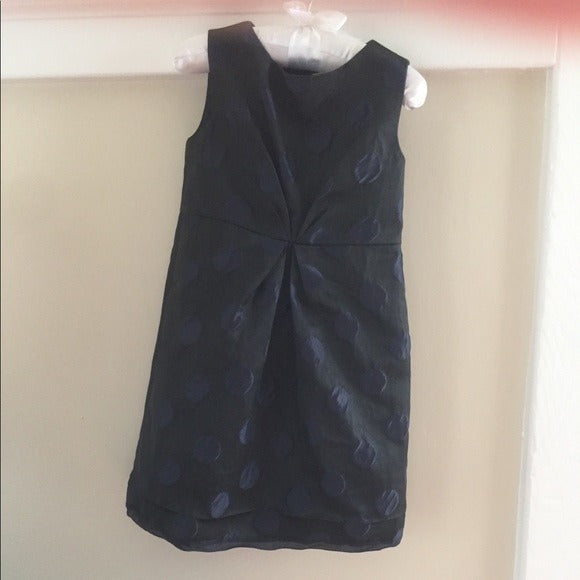 Crewcuts Navy & Black Polka Dot Party Dress 2T