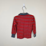 Load image into Gallery viewer, Vintage Health-tex Long Sleeve Striped Polo Shirt 6 USA
