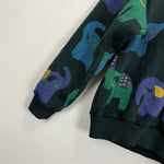 Load image into Gallery viewer, Vintage Zing Black Elephant Sweatshirt 7/8
