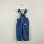 Load image into Gallery viewer, Vintage Guess Leather Patch Overalls 2T USA
