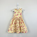 Load image into Gallery viewer, Laura Ashley Girls Yellow Floral Paisley Dress 2T
