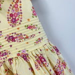 Load image into Gallery viewer, Laura Ashley Girls Yellow Floral Paisley Dress 2T
