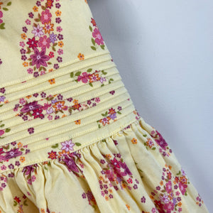 Laura Ashley Girls Yellow Floral Paisley Dress 2T