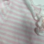 Load image into Gallery viewer, Janie and Jack Pink &amp; White Striped Sweater Dress 6-12 Months
