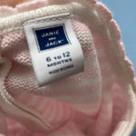 Load image into Gallery viewer, Janie and Jack Pink &amp; White Striped Sweater Dress 6-12 Months
