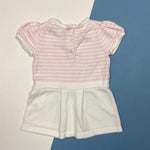 Load image into Gallery viewer, Janie and Jack Pink &amp; White Striped Sweater Dress 6-12 Months
