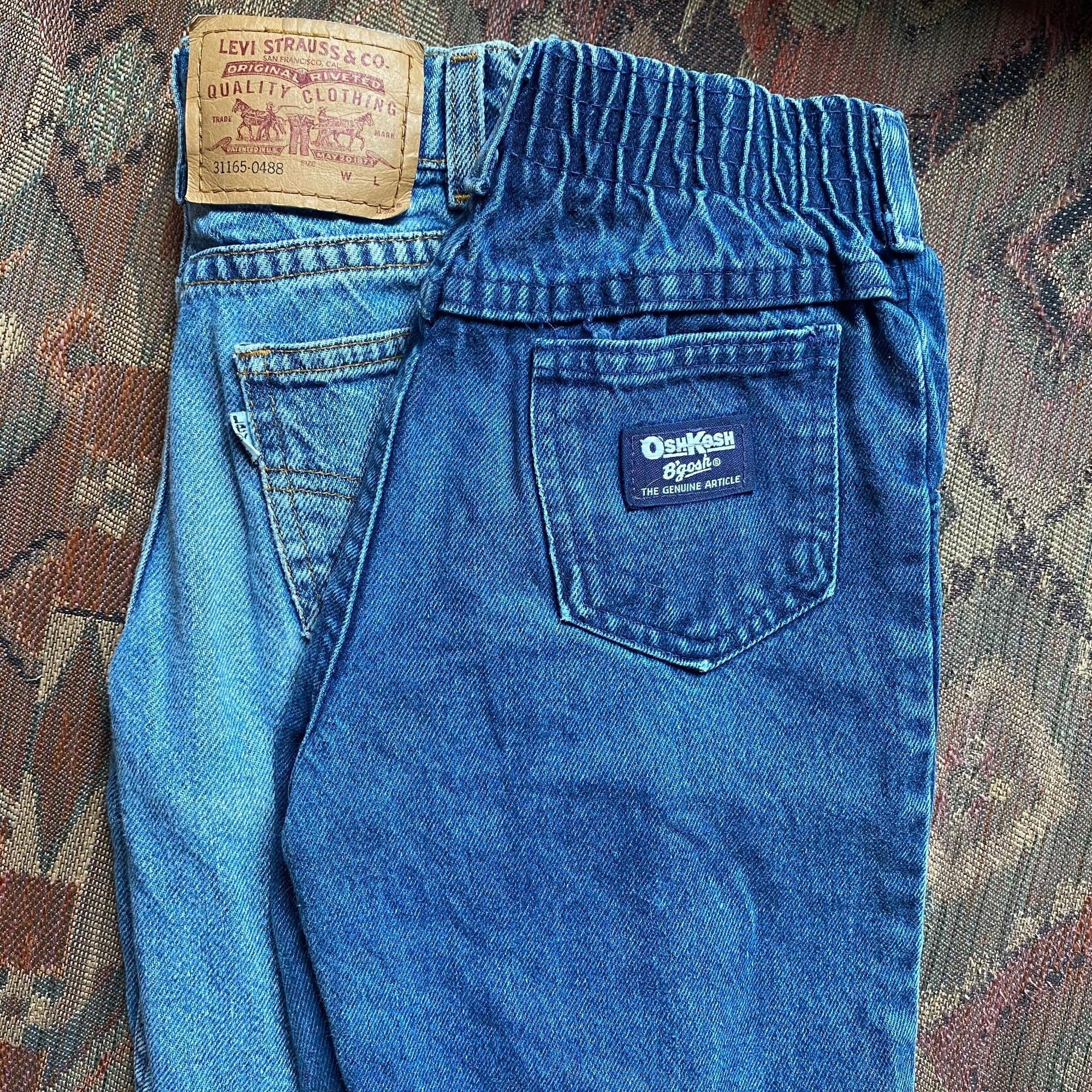 Vintage OshKosh Blue Jean Pants 6 USA