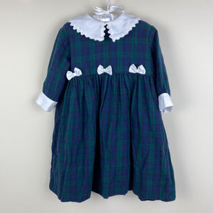 Daisies & Doodlebugs Plaid Bow Dress 2T