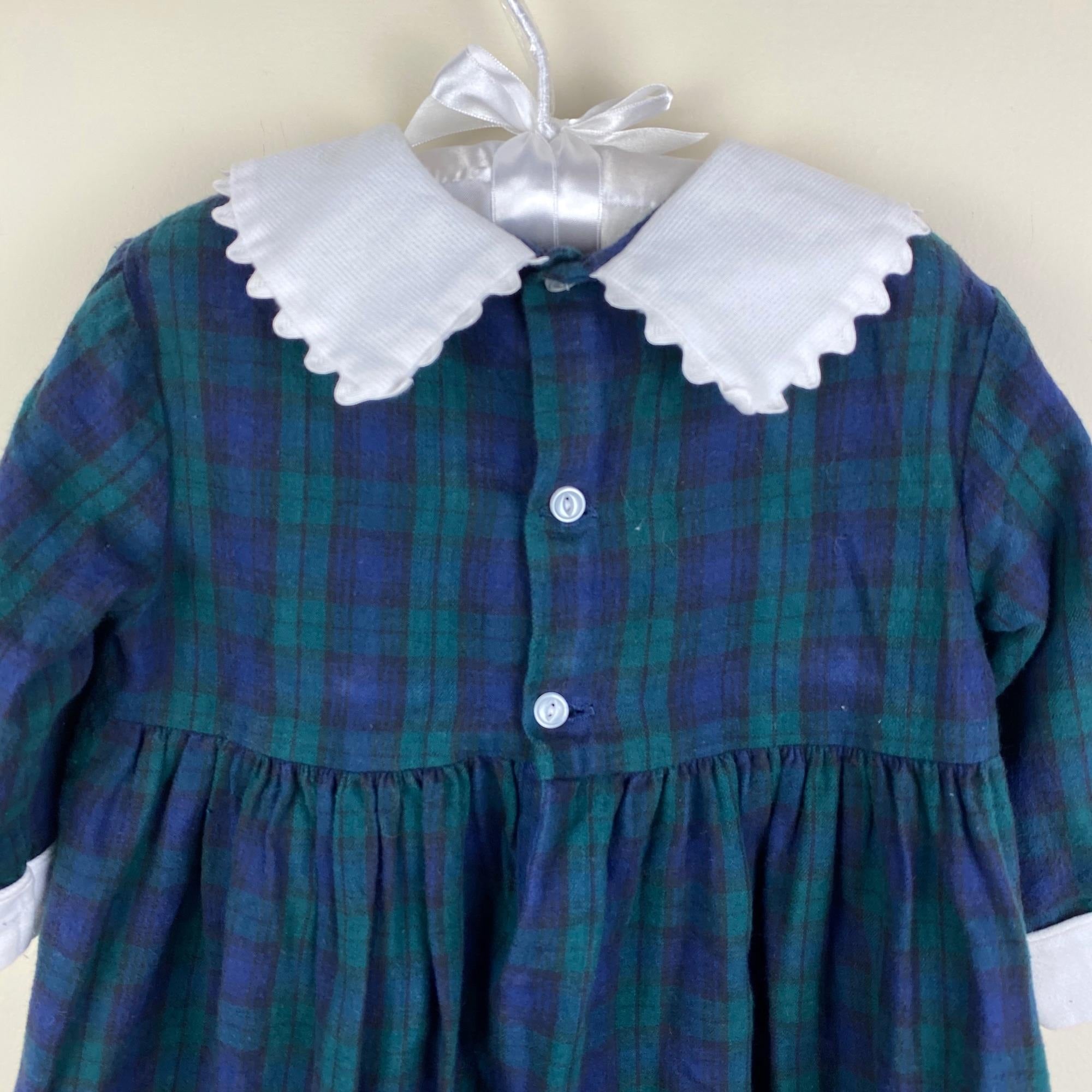 Daisies & Doodlebugs Plaid Bow Dress 2T