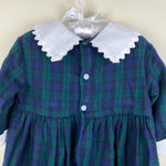 Load image into Gallery viewer, Daisies &amp; Doodlebugs Plaid Bow Dress 2T
