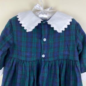 Daisies & Doodlebugs Plaid Bow Dress 2T