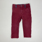 Load image into Gallery viewer, Baby Gap Boys Burgundy Red Khaki Pants 2T
