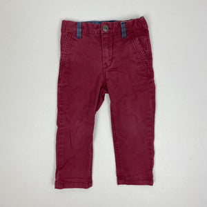 Baby Gap Boys Burgundy Red Khaki Pants 2T